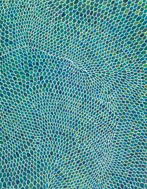 White Scales Diptych | Framed Giclee Print on Canvas